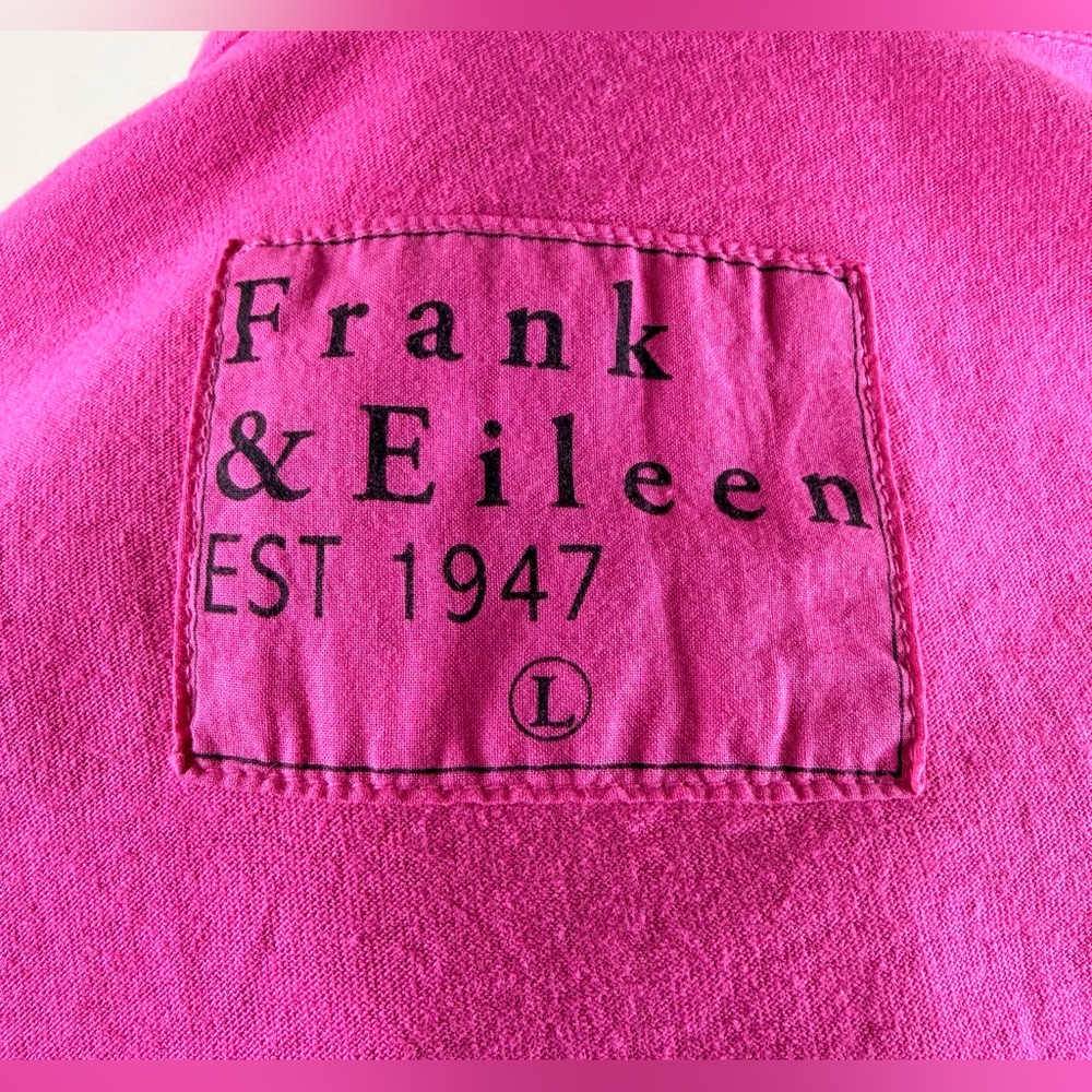 New Frank & Eileen Emma Popover Henley Maxi Dress Pink Size L - Picture 11 of 11